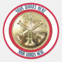 Battalion Fire Chief 3 Bugle Custom Sticker