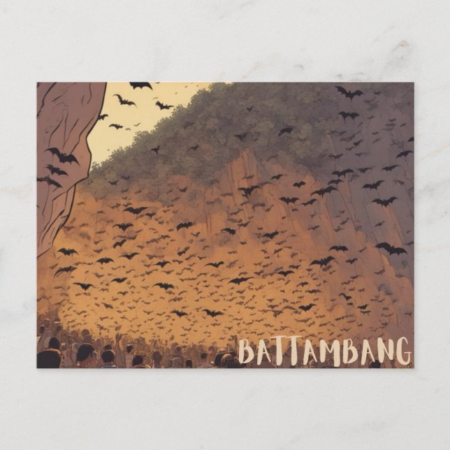 Battambang Bat Caves postcard (Front)
