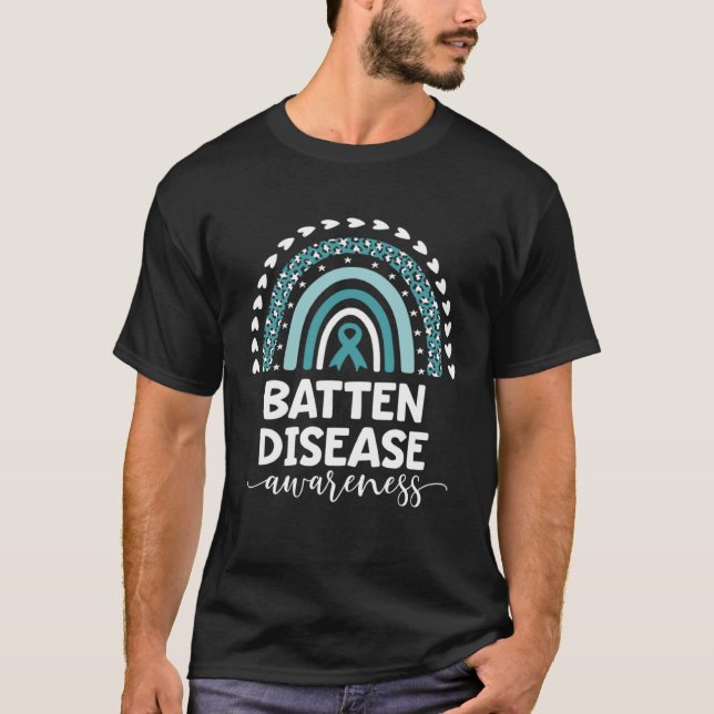 Batten Disease Support Love Cure Batten Disease Aw T-Shirt (Front)