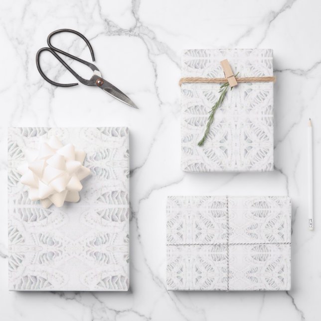 BATTENBURG LACE  Flat Sheet Wrapping Paper  (Front)