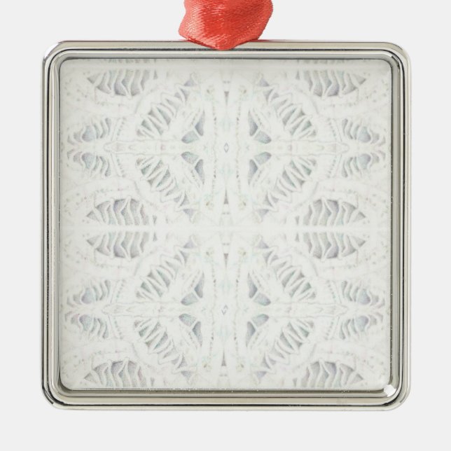 BATTENBURG LACE Premium Square Ornament (Front)
