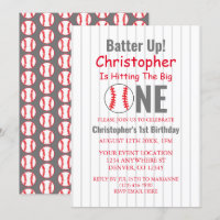 Batter Up! Baseball 1st Birthday