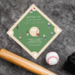 Batter Up Baseball Birthday Invitation<br><div class="desc">Put your game face on and celebrate with our Baseball birthday party invitation. It's perfect for any age. Add your custom wording to this design by using the "Edit this design template" boxes on the right hand side of the item, or click the blue "Customize it" button to arrange the...</div>