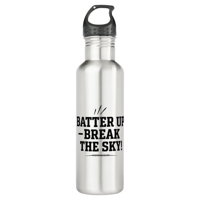 Batter Up Break The Sky Vintage Distressed 710 Ml Water Bottle (Front)
