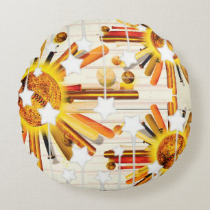 BATTER UP SUNDAY! ROUND PILLOW