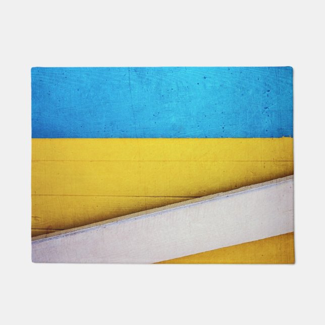 Battered Building-Minimal Abstract by STaylor Doormat (Front)