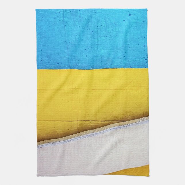 Battered Building-Minimal Abstract by STaylor Kitchen Towel (Vertical)