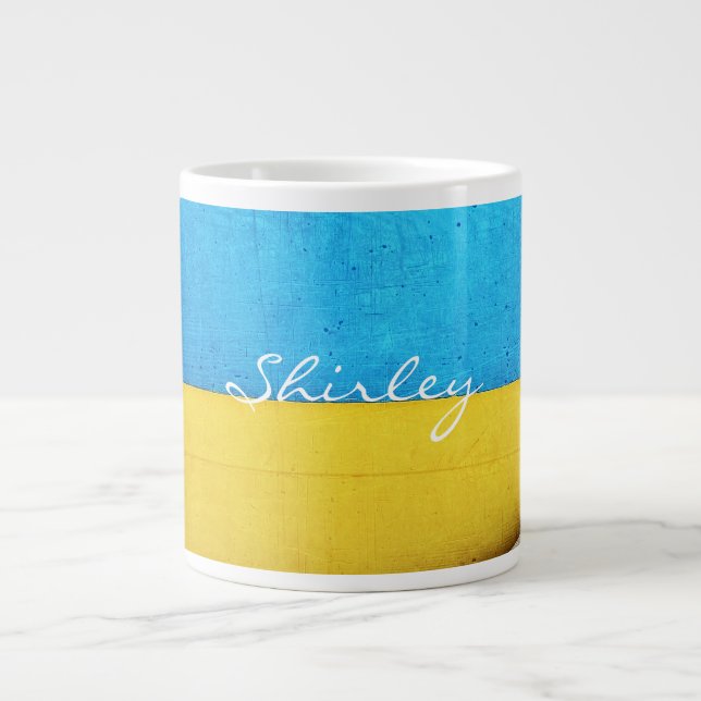 Battered Building-Minimal Abstract by STaylor Large Coffee Mug (Front)