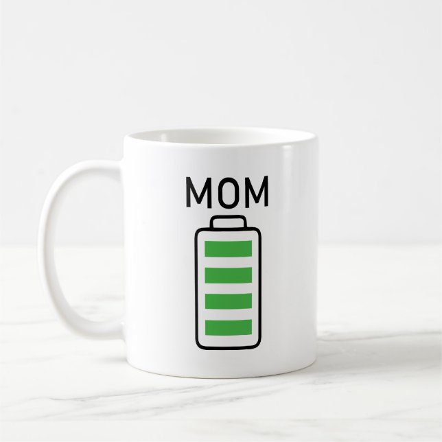 Batterie Full Mam Mug Cadeau pour Mam Grand-mère a (Gauche)