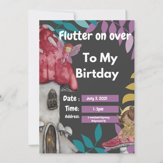 Batterie sur la carte d'invitation Anniversaire (Devant)