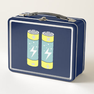 Batteries Metal Lunch Box