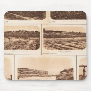 Batteries, redoubts, building, canal, bridge mouse pad