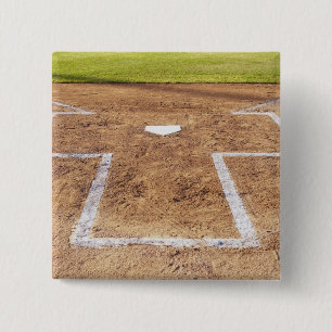 Batter's box 2 inch square button