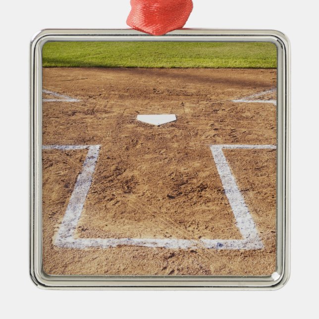 Batter's box metal ornament (Front)