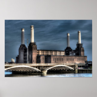 Battersea London Landscape Poster