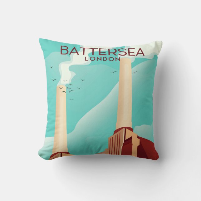 Battersea London Throw Pillow (Front)