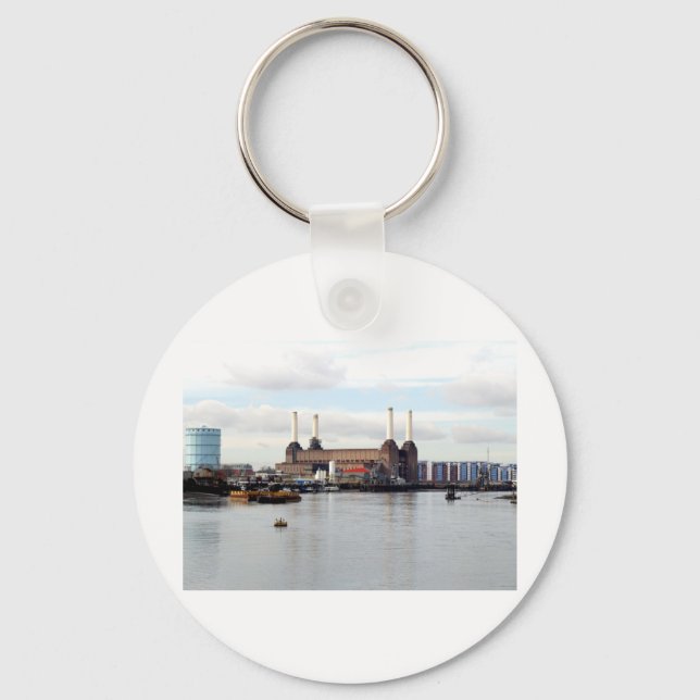Battersea Power Station, London, UK Keychain (Front)