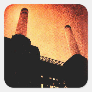 Battersea power station square sticker
