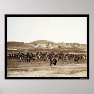 Battery Artillery Depot in Camp Barry, DC 1864 Poster