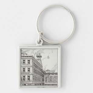 Battery East side California and Sacramento Keychain