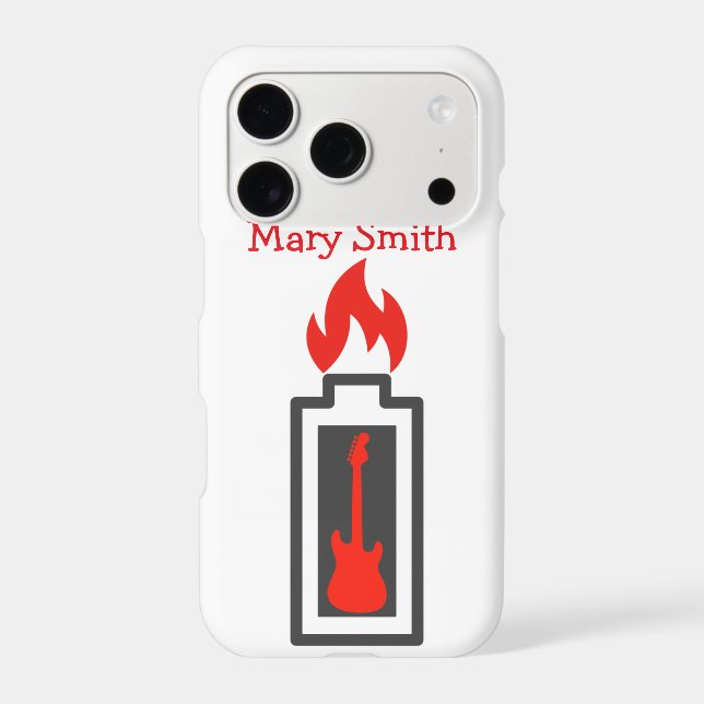 Battery, Guitar and Flame (Back)