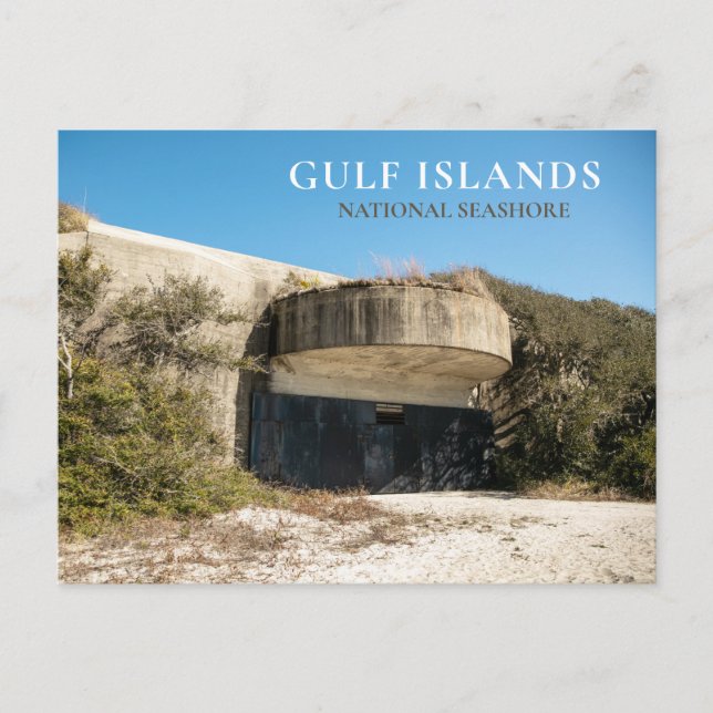 Battery Langdon, Fort Pickens, Gulf Islands NS Postcard (Front)