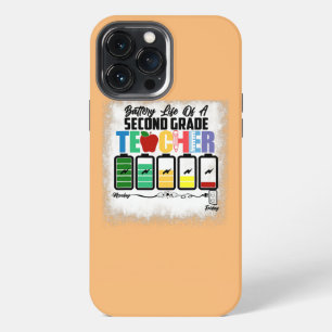 Battery Life Of A 2nd Grade Second Teacher Back iPhone 13 Pro Max Case