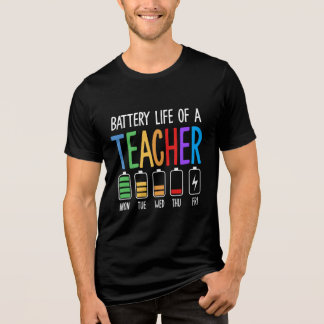 Battery Life of a Teacher Tri-Blend Shirt