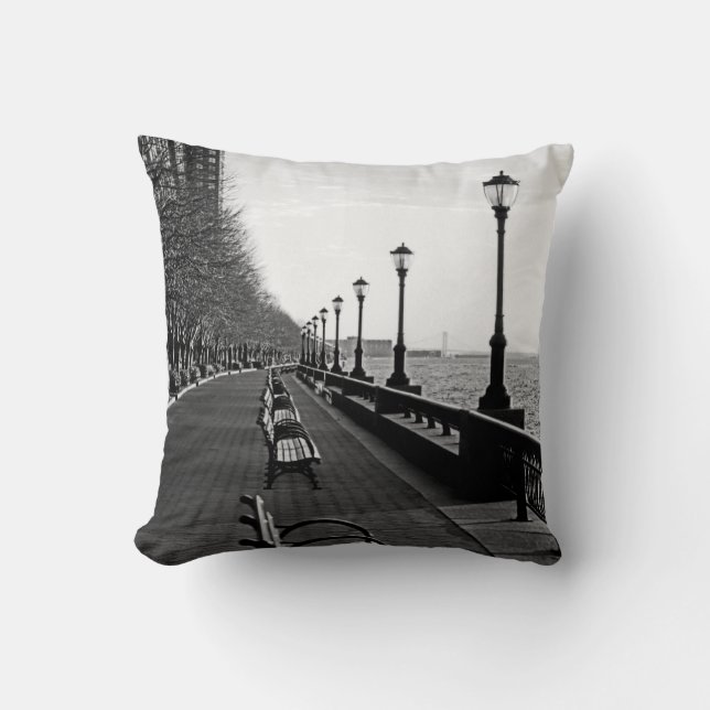 Battery Park City I Throw Pillow (Front)