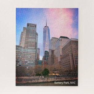Battery Park from Staten Island Ferry NYC Jigsaw Puzzle