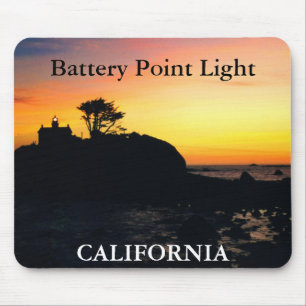 Battery Point Light, California Mousepad 2