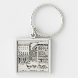 Battery West side California and Sacramento Keychain