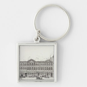 Battery West side Pine and California Keychain