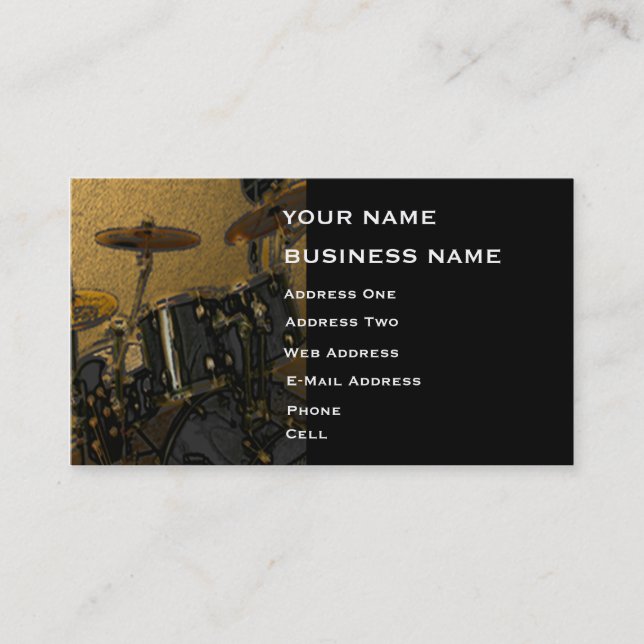 Batteur - carte d'industrie musicale (Devant)