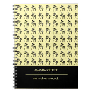 Batteur Silhouette mignon, Carnet photo Spiral