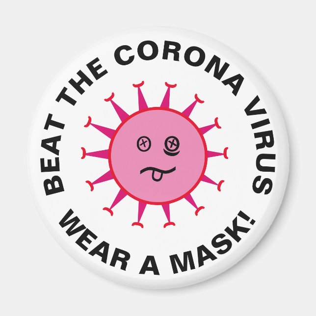 Battez Le Magnet Virus Corona (Devant)
