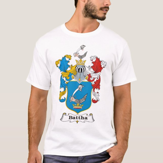 Battha Family Hungarian Coat of Arms T-ahirt T-Shirt (Front)
