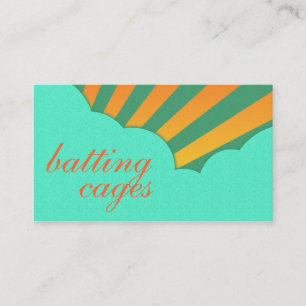 batting cages (vintage clouds) business card