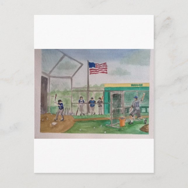 Batting Practice Postcard (Front)