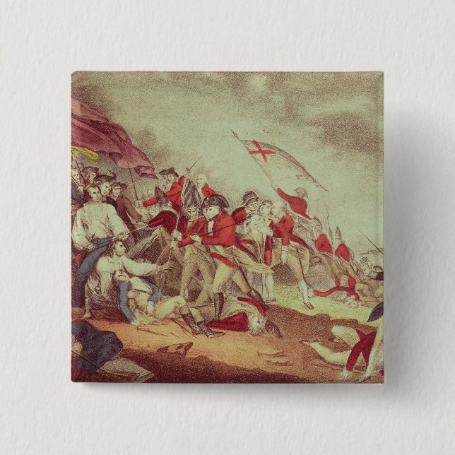 Battle at Bunker's Hill 2 Inch Square Button (Front)