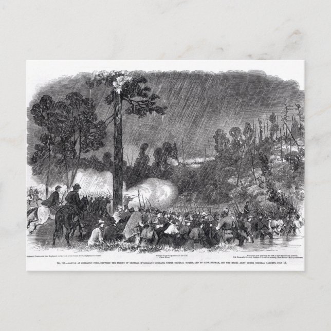 Battle at Corrack's Ford Postcard (Front)