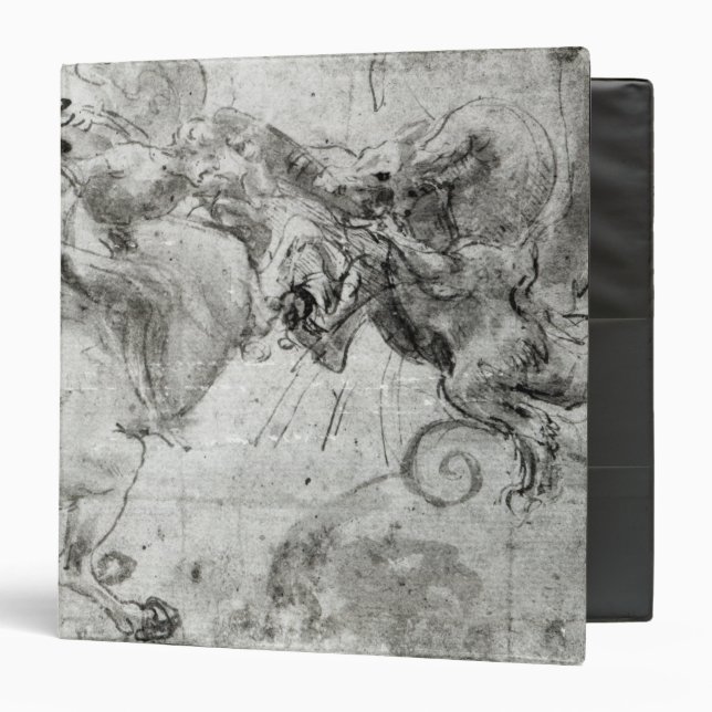 Battle between a Rider and a Dragon, c.1482 Binder (Front/Inside)