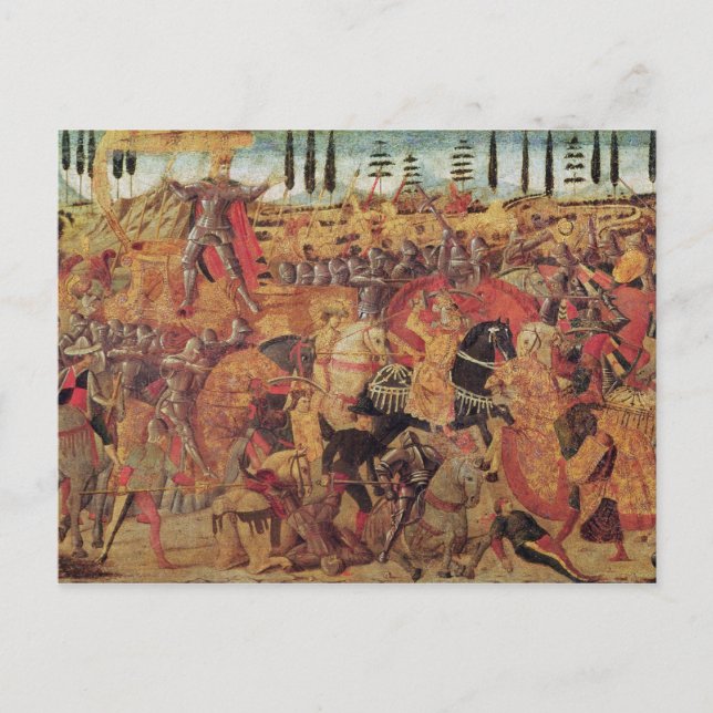 Battle between Darius  and Alexander the Great Postcard (Front)