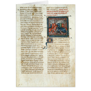 Battle between knights, from 'Roman d'Artus'