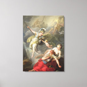 Battle Between Minerva and Mars, 1771 Canvas Print