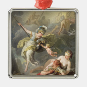 Battle Between Minerva and Mars, 1771 Metal Ornament