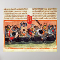 Battle between Romans and Gauls