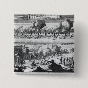 Battle between the Buccaneers 2 Inch Square Button