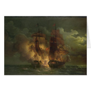 Battle Between the French Frigate 'Arethuse'
