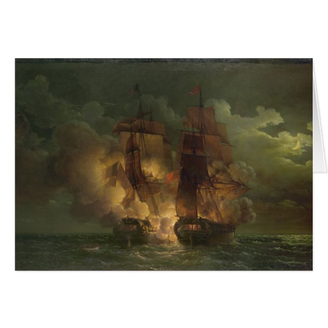Battle Between the French Frigate 'Arethuse' (Front Horizontal)